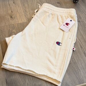 Champion means off white shorts nwt